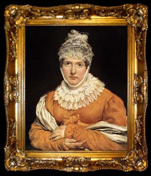 framed  Baron Antoine-Jean Gros Portrait of Madame, ta009-2